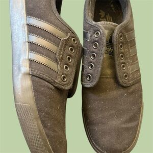 Adidas Black Canvas Sneakers